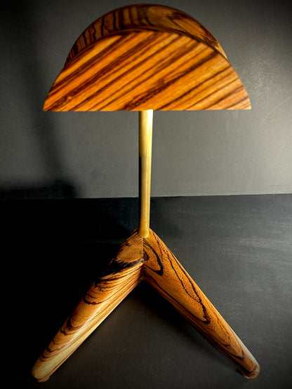 The Headliner Headphone Stand - Zebrawood