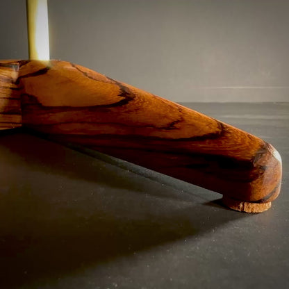 The Headliner Headphone Stand - Zebrawood
