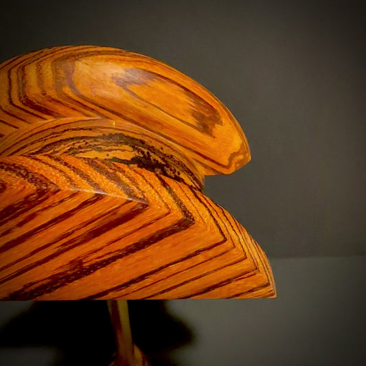 The Headliner Headphone Stand - Zebrawood